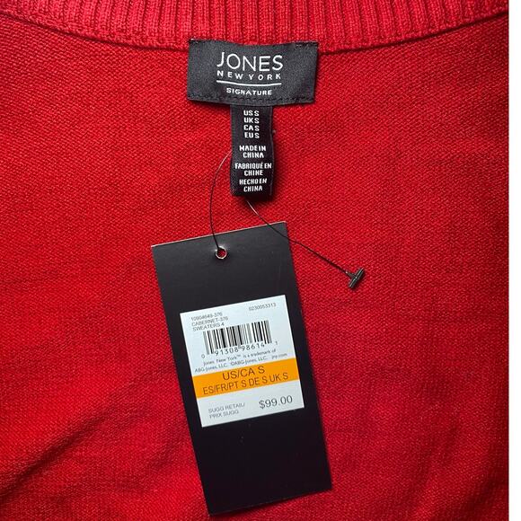 Jones New York - NWT - Bright Red Jacket - Size Small - Picture 5 of 8